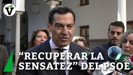 Moreno pide que alguien del PSOE asuma un "liderazgo moral" para "recuperar" sensatez