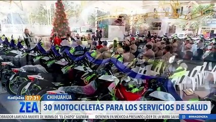 María Eugenia Campos entrega 30 motocicletas para los servicios de salud en Chihuahua