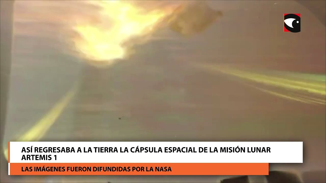 Así regresaba a la Tierra la cápsula espacial de la misión lunar Artemis 1