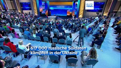 Wladimir Putins TV-Auftritt: "Kein Frieden, solange..."