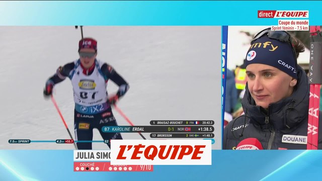 Julia Simon : « La bataille est rude » - Biathlon - CM (F) - Sprint