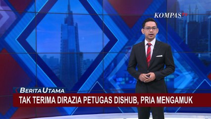 Pria Ngamuk Gara-Gara Merasa Dipukul Petugas Dishub Hingga Bibirnya Terluka
