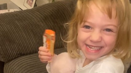 Girl goes from brimming with excitement to being on the verge of crying after seeing her gift from naughty elves