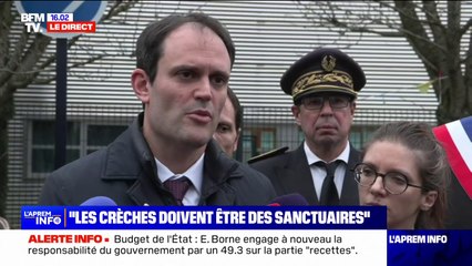 "Il était important de venir ici et rappeler les principes fondateurs de notre République": Yonathan Arfi, président du Crif, réagit à l'acte antisémite envers une directrice de crèche à Champigny-sur-Orge