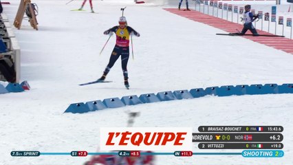 Le résumé du sprint de Lenzerheide remporté par J. Braisaz-Bouchet - Biathlon - CM (F)