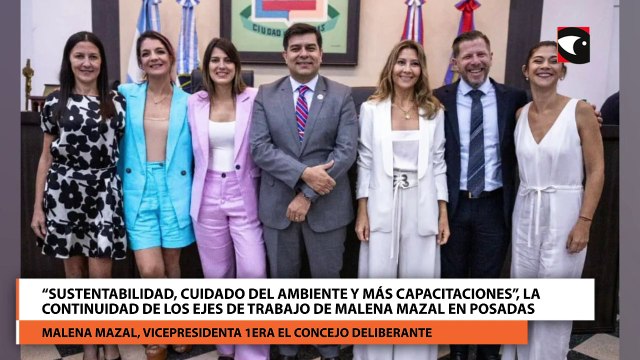 “Sustentabilidad, cuidado del ambiente y más capacitaciones”, la continuidad de los ejes de trabajo de Malena Mazal en Posadas