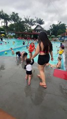 Daughter Accidentally Pulled Into Pool
