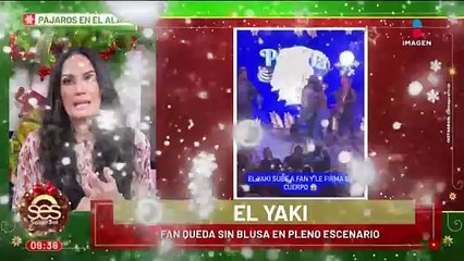 ¡Fan del Yaki se QUITA la ropa en el escenario!