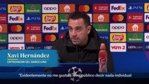 Xavi Hernández reacciona a los resultados de los ataques del Barça