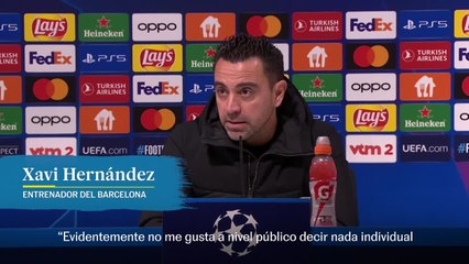 Xavi Hernández reacciona a los resultados de los ataques del Barça