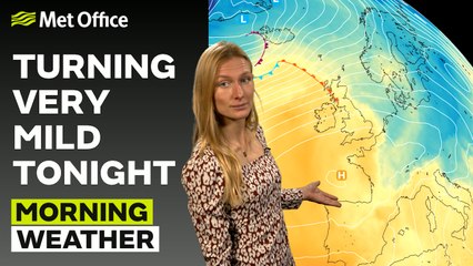 Met Office Morning Weather Forecast 15/12/23 - Clouding over from the west