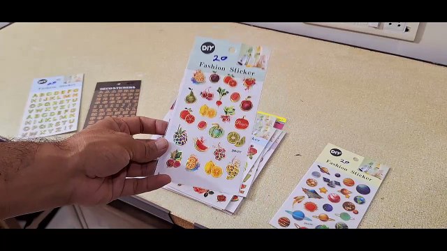 Unboxing and Review of lots of cool craft project stickers for kids