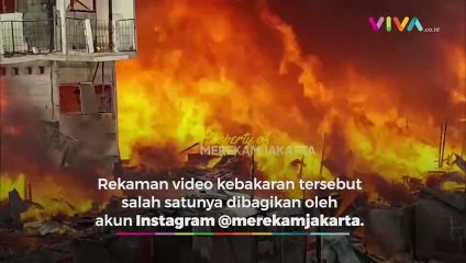 Permukiman Padat di Manggarai Ludes Dilalap Kobaran Api