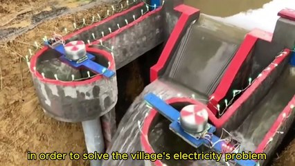 Man Builds Small Hydroelectric Power Station to Solve Village's Electricity Problem.