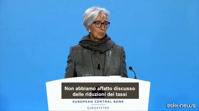 La Bce conferma i tassi, Lagarde: non abbiamo parlato di tagli