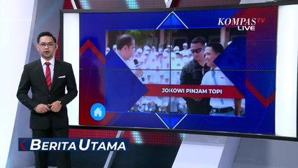 Kepanasan, Presiden Jokowi Pinjam Topi Siswa saat Kunjungan ke SMK Negeri 1 Kendungwuni