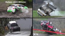 Best of Rallyes 2023 Bêtisier crash & mistakes