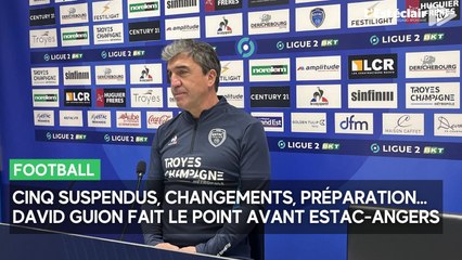 Estac - Angers : cinq joueurs suspendus, un « beau bizutage » pour le premier match de David Guion
