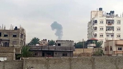 دير البلح تتعرض لغارة إسرائيلية
