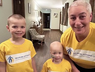 Milo Woolard, five, braved the clippers to support his two-year-old sister, Zella, when she was diagnosed with neuroblastoma.