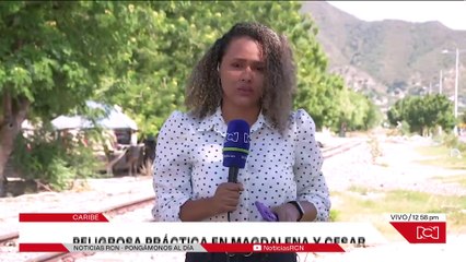Maniobras peligrosas en vía férrea entre Magdalena y Cesar