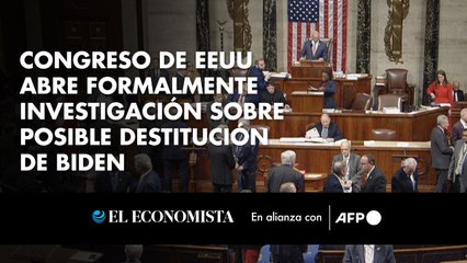 Congreso de EEUU abre formalmente investigación sobre posible destitución de Biden