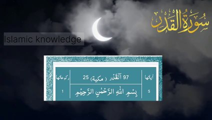 "Soulful Recitation: Surah Al-Qadr's Melodic Symphony of Spiritual Beauty"