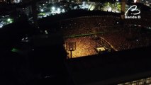 Imagens aéreas mostram público em show de Paul McCartney em Curitiba