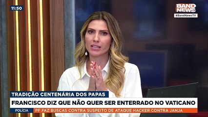 Francisco diz que não quer ser enterrado no Vaticano | BandNews TV