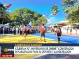 Con motivo a su décimo aniversario GMBNBT rehabilita cancha deportiva en la parroquia Barinas