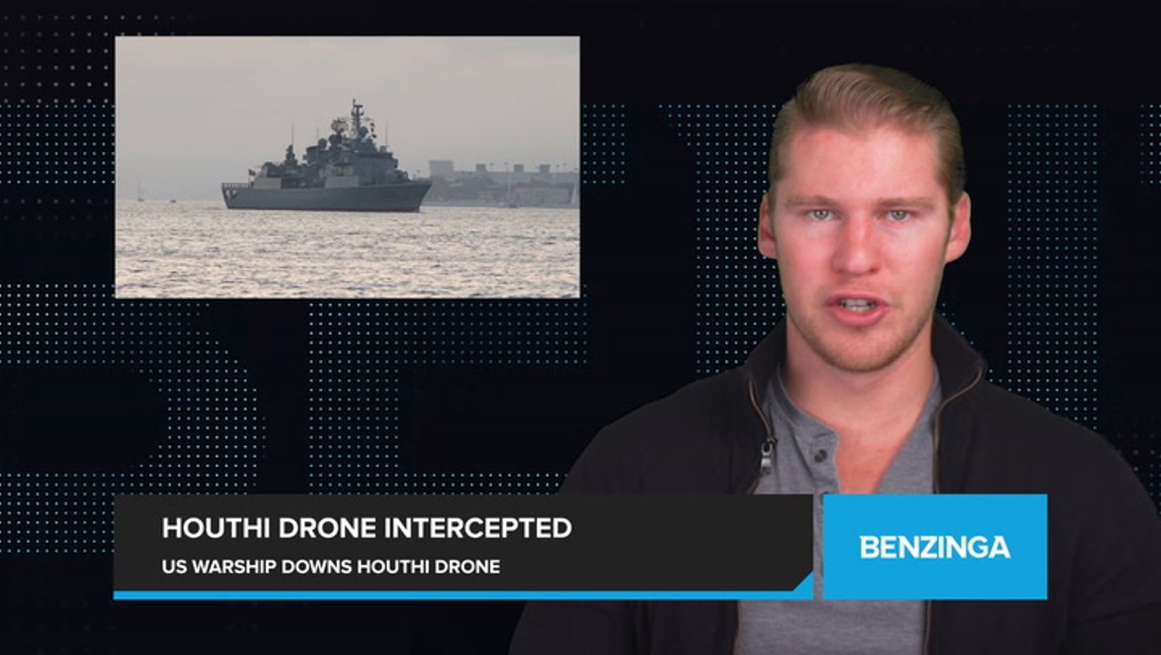 US Warship Successfully Shoots Down Suspected Houthi Drone in Red Sea