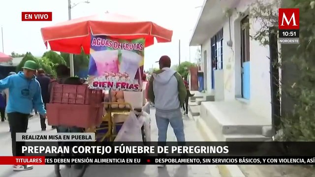 En Acatzingo, realizan misa para peregrinos atropellados en la autopista México-Puebla