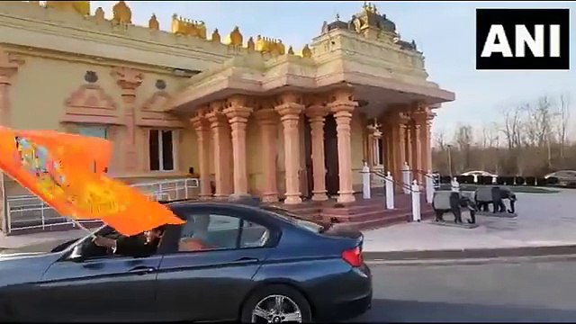 Video: सात समंदर पार भी राम मंदिर में प्राण प्रतिष्ठा का जश्न, USA में निकाली गई भव्य रैली