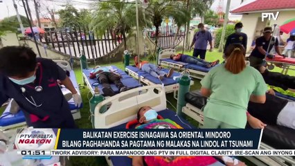 Balikatan exercise, isinagawa sa Oriental Mindoro bilang paghahanda sa pagtama ng malakas na lindol at tsunami