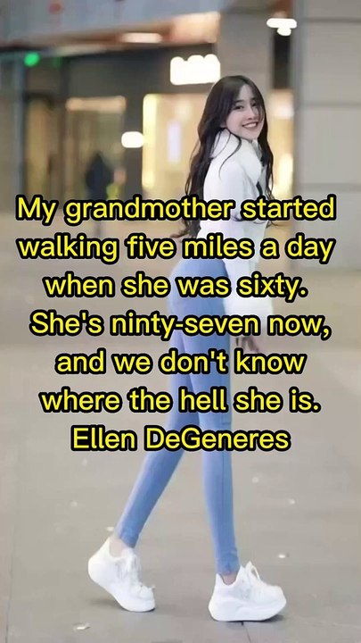 My grandmother Started Walking