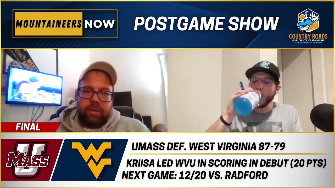 Mountaineers Now Postgame Show UMass Holds Off West Virginia video