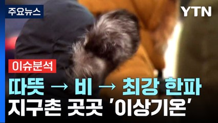 따뜻하다 비오다 최강 한파...지구촌 곳곳 '이상기온' / YTN