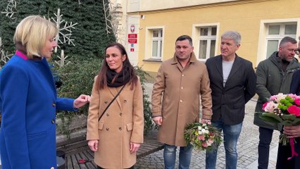 Iwona Matkowska z Żar ma swoją gwiazdę sportu przu Ratuszu