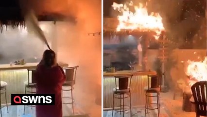 Family who ceremonially incinerate their Christmas tree each year recieve a nasty shock