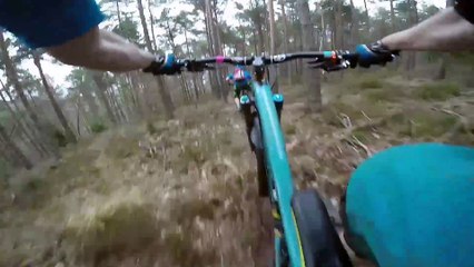 Mountain cycle race Stock video.