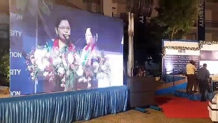 Smita Shastri renowned classical dancer talks at 7th Convocation function of GLS University in Ahmedabad