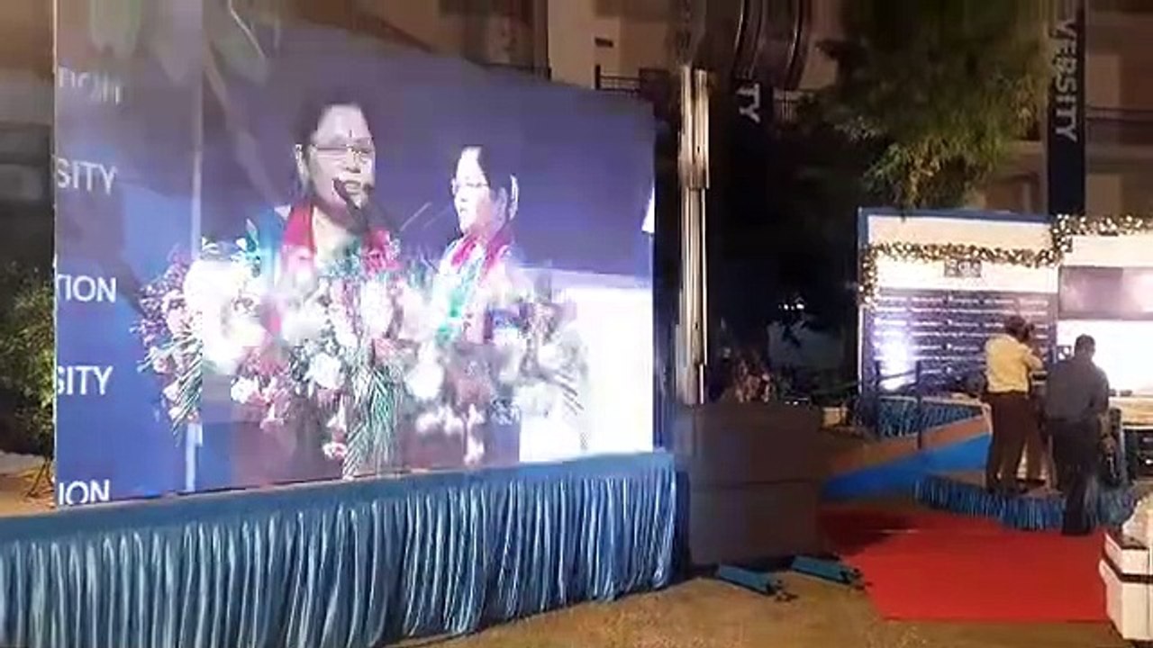 Smita Shastri renowned classical dancer talks at 7th Convocation function of GLS University in Ahmedabad