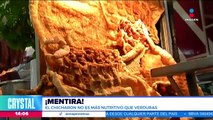 ¡Falso! El chicharrón no es más nutritivo que las verduras