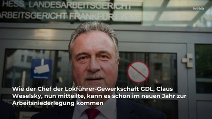 GDL-Chef droht: DANN sind neue Streiks geplant
