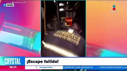 VIDEO: Rescatan a presunto ladrón atrapado en dos muros