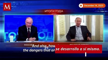Rusia y la inteligencia artificial: Putin responde a su propio doble en conferencia anual