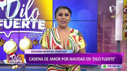 "Dilo Fuerte" y Giuliana Rengifo se unen para llevar alegría a olla común por navidad