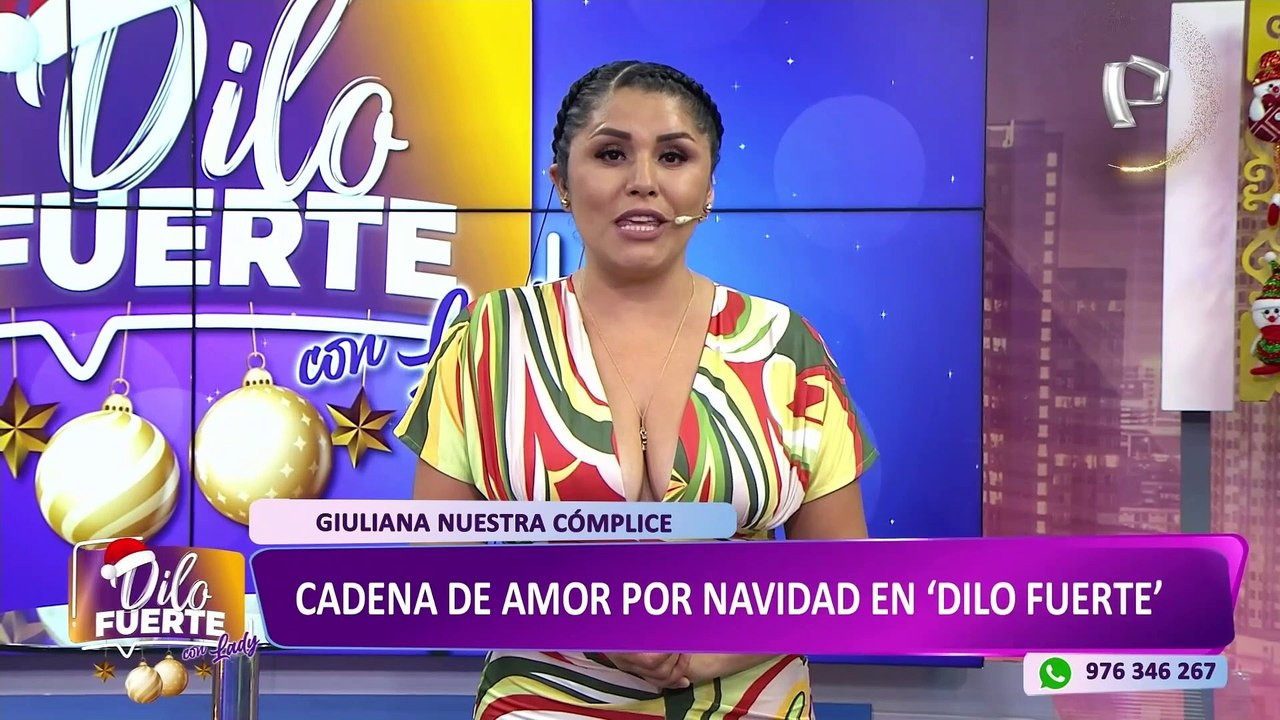 "Dilo Fuerte" y Giuliana Rengifo se unen para llevar alegría a olla común por navidad
