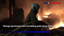 Kebakaran TPS Merambat Hanguskan 6 Rumah Semi Permanen di Penjaringan, Diduga Korsleting Listrik