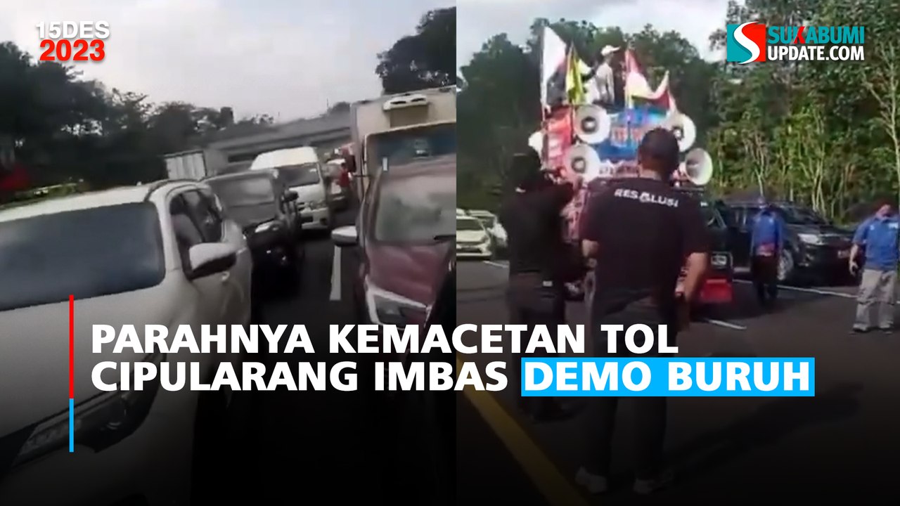 Parahnya Kemacetan Tol Cipularang Imbas Demo Buruh